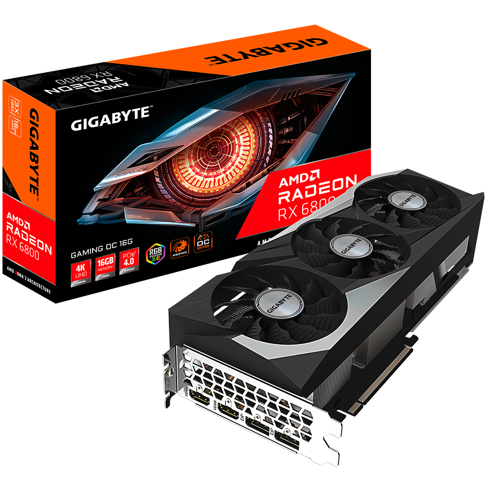 01 کارت گرافیک گیگابایت RX6800 GAMING OC 16G