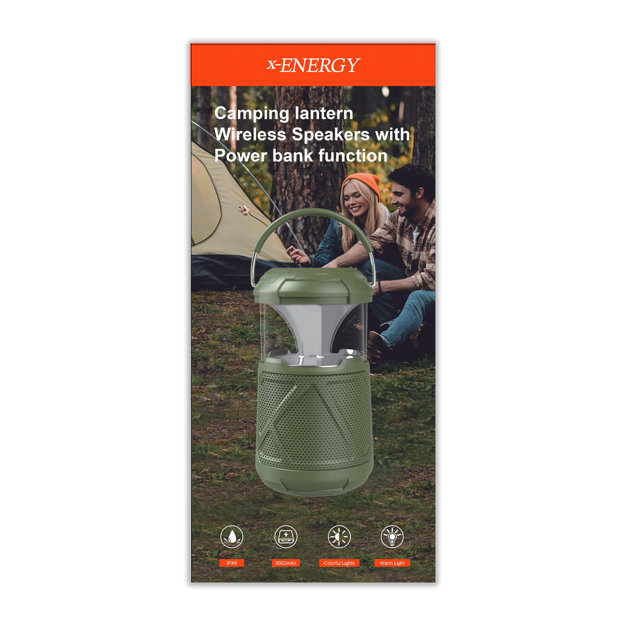 CAMPBOX اسپیکر بلوتوثی قابل حمل ایکس-انرژی مدل CampBox