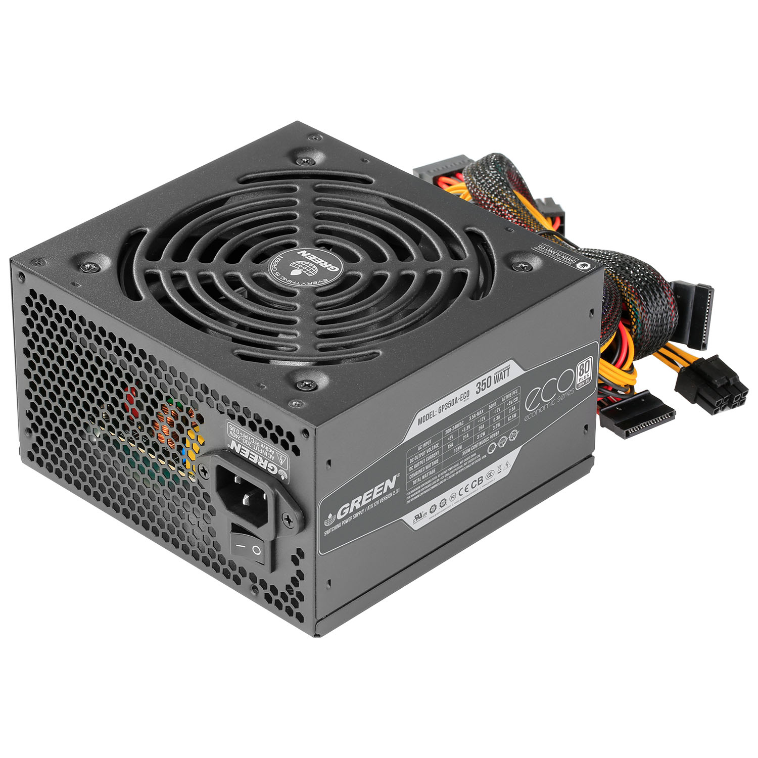 منبع تغذیه گرین مدل GP350A-ECO Rev3.1 - Image 3