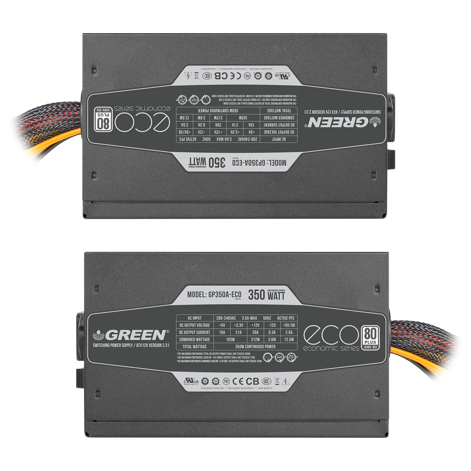 منبع تغذیه گرین مدل GP350A-ECO Rev3.1 - Image 8