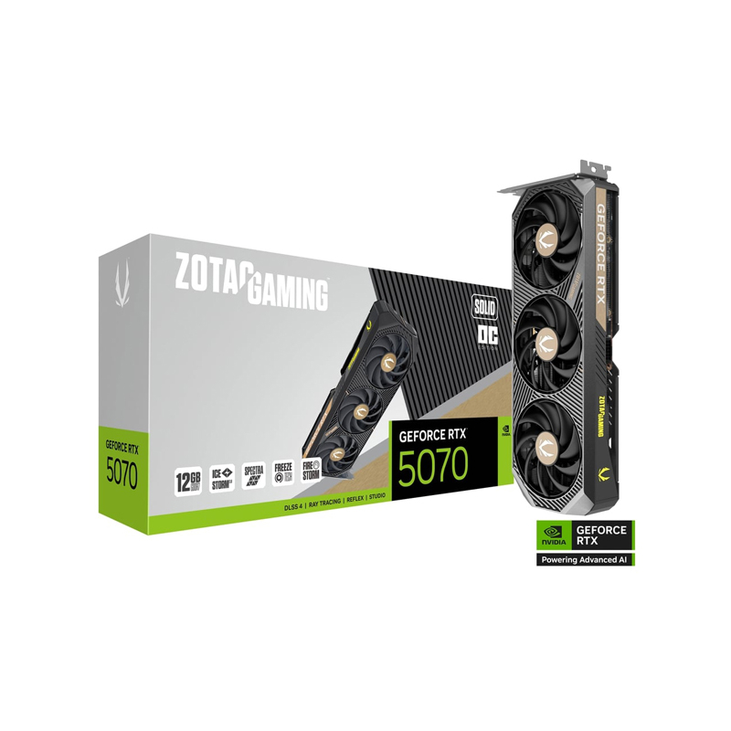 کارت گرافیک مبتنی بر NVIDIA زوتک مدل RTX 5070 SOLID OC 12GB - Image 5