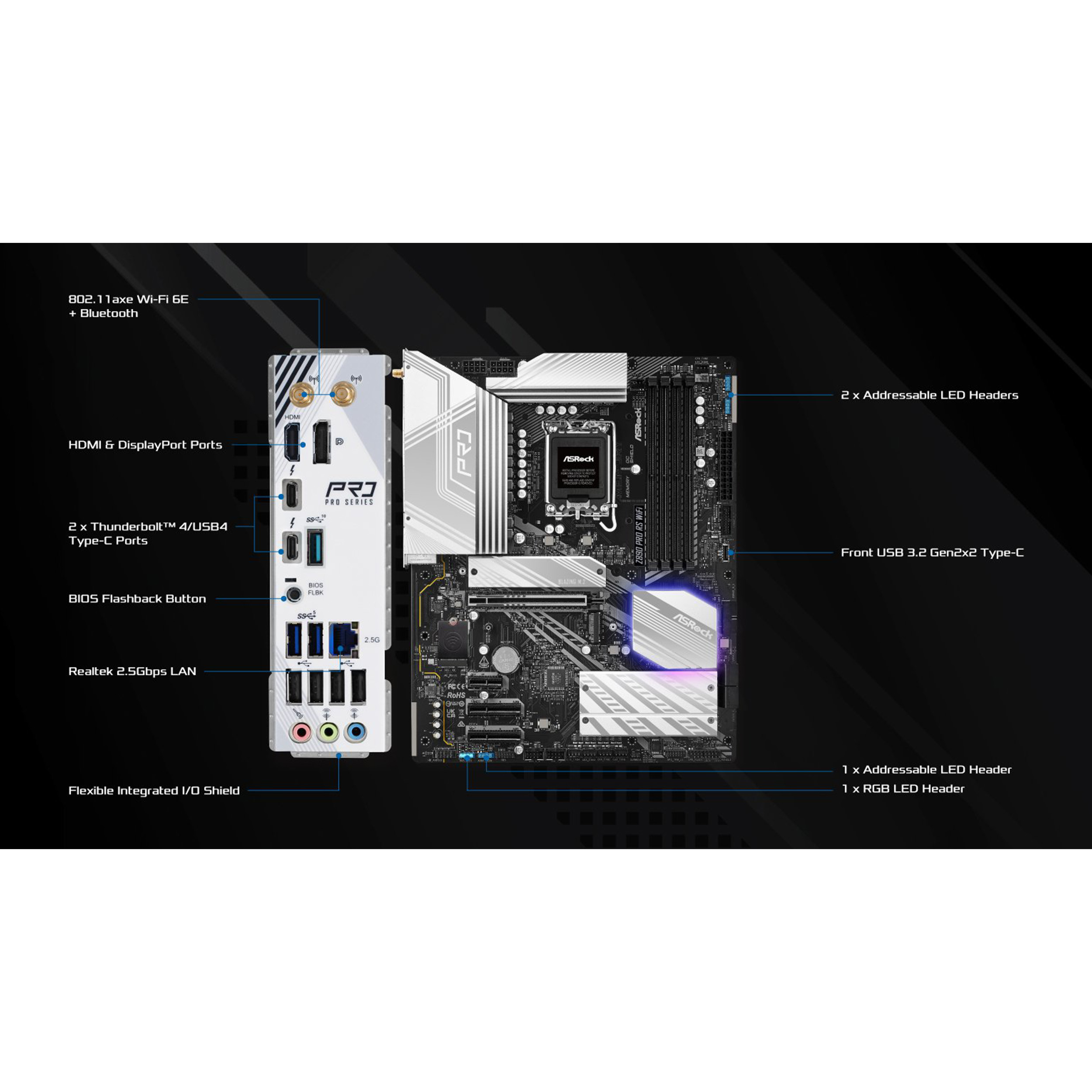 مادربرد ازراک مدل Z890 Pro RS WiFi - Image 5