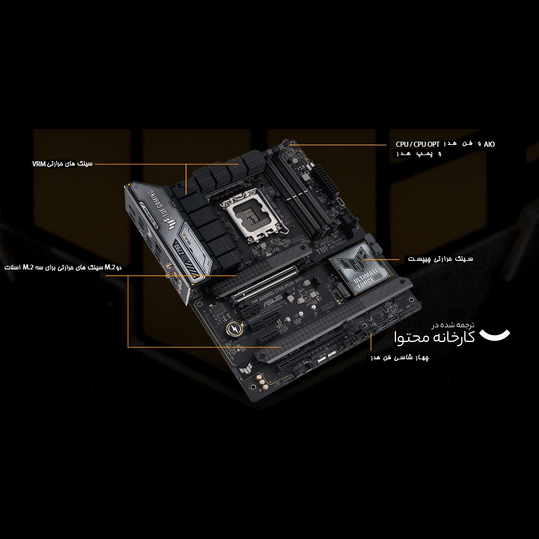 مادربرد ایسوس مدل TUF GAMING Z790-PLUS WIFI - Image 7